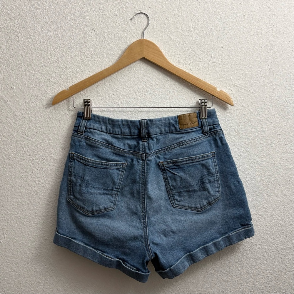 American Eagle AE Curvy Mom Shorts High Rise Stretch Denim size 8 - Picture 11 of 13